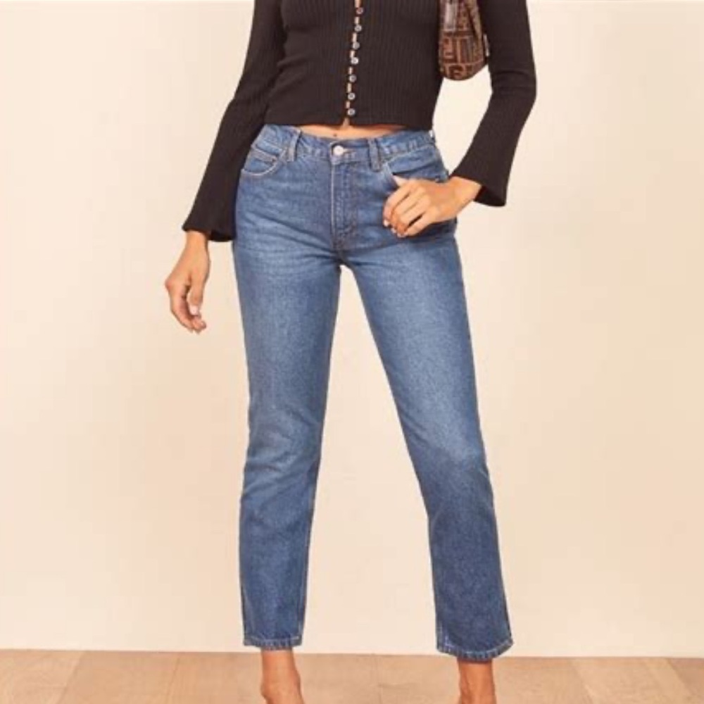 Reformation Julia Crop High Cigarette Jean
